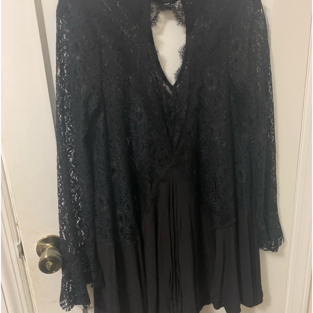 Free People black lace tunic